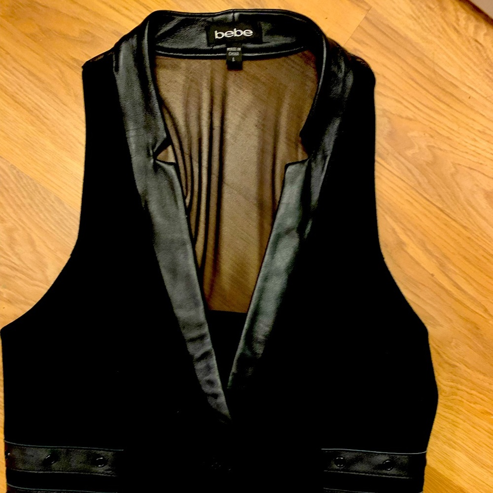 Black Bebe vest